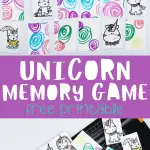 Unicorn Memory Game Printable