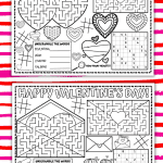 Valentine's Day printable placemats