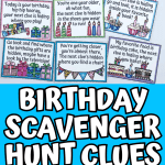 birthday treasure hunt clues