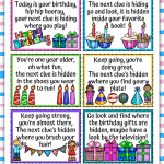 birthday treasure hunt printables