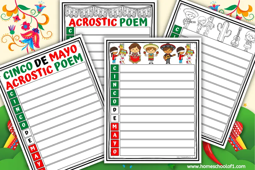 cinco de mayo acrostic poem template