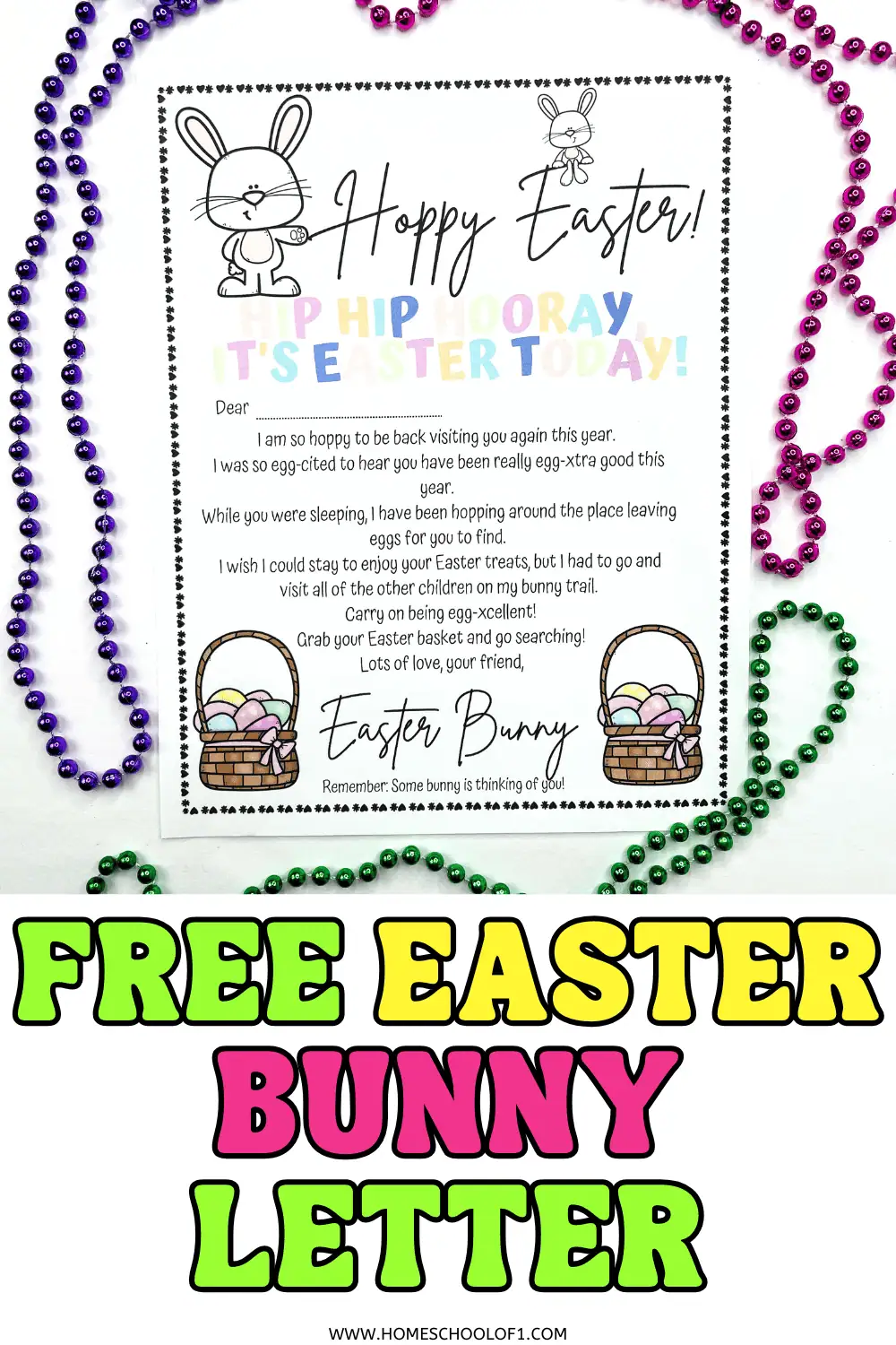 Free Printable Easter Bunny Letter - Easter Bunny Letter.webp