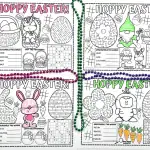 4 Free Printable Easter Placemats for Table Fun!