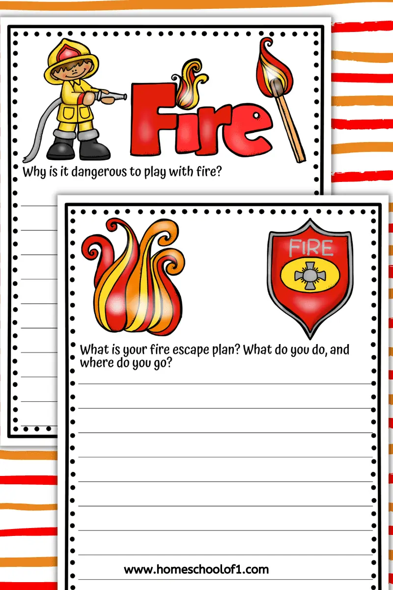fire safety writing prompts