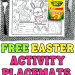 free easter activity placemats
