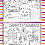 free halloween printable placemats