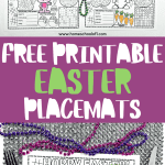free printable easter placemats