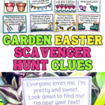 garden easter scavenger hunt clues