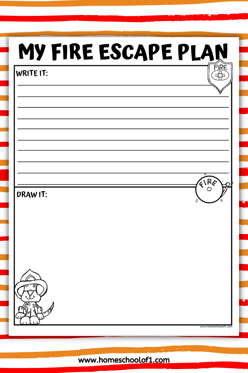 my fire escape plan worksheet