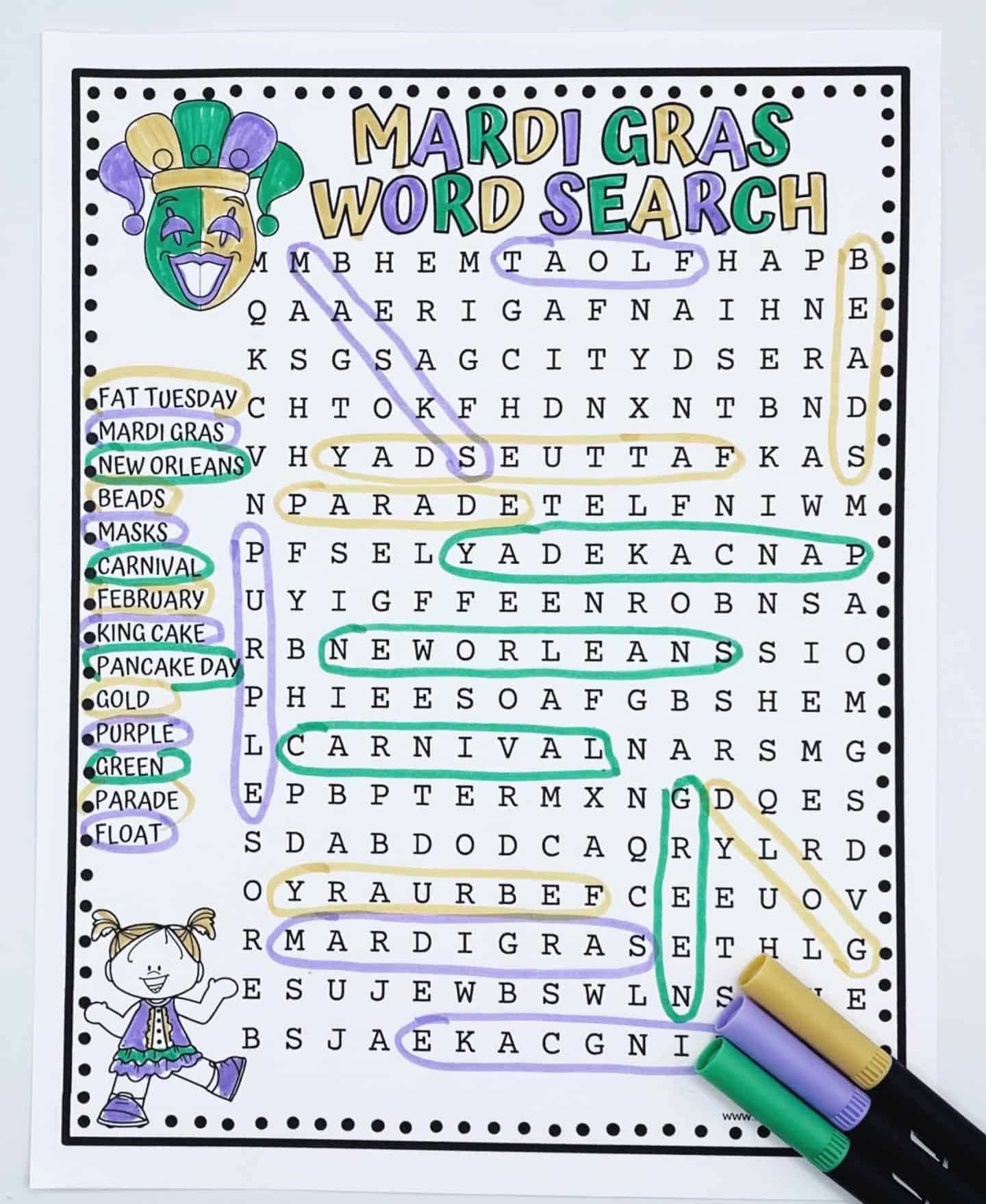 pancake day word search