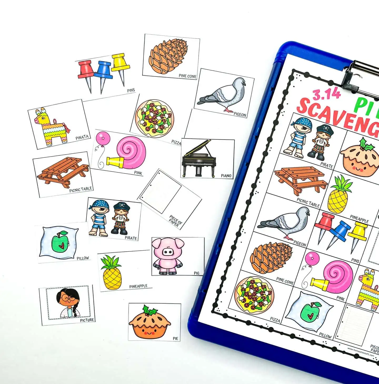 Free Pi Day Scavenger Hunt Printable