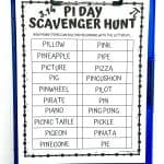 pi day scavenger hunt pdf