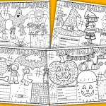printable halloween placemats