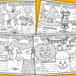 printable halloween placemats
