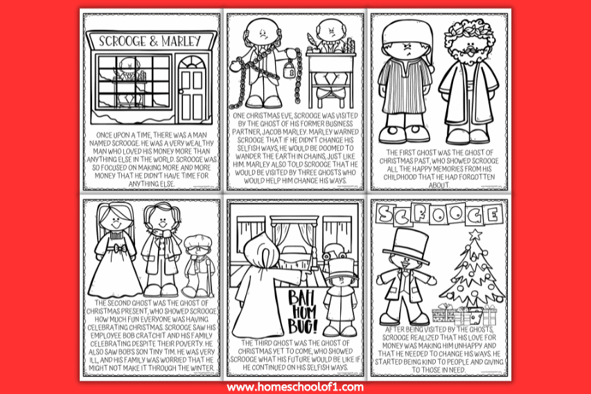 scrooge coloring pages