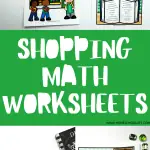 Free Shopping Math Worksheets | Role Play at the Bookstore