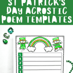 st patrick's day acrostic poem templates