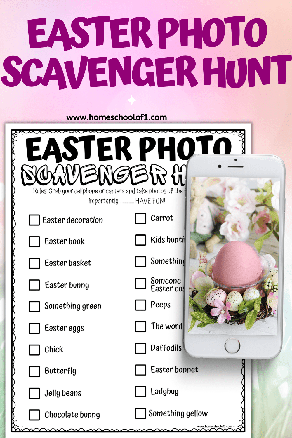 EASTER PHOTO SCAVENGER HUNT