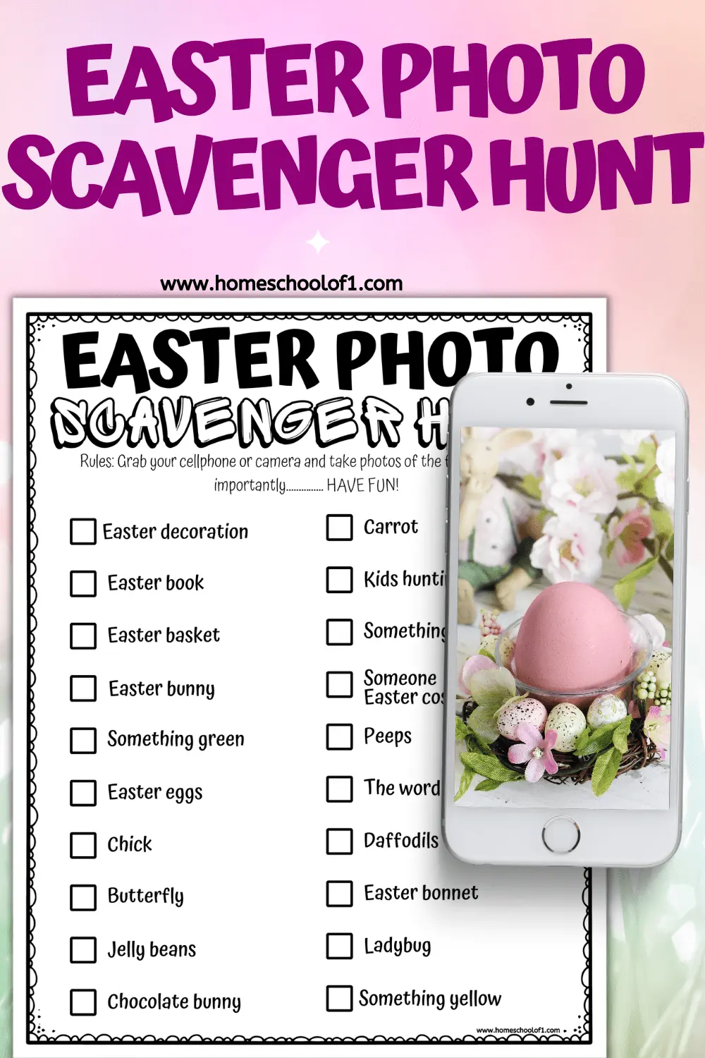 EASTER PHOTO SCAVENGER HUNT