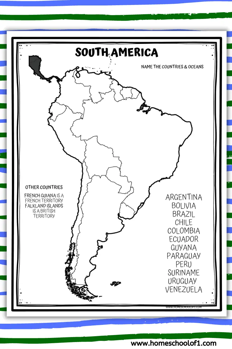 South America flags