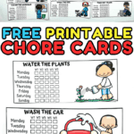 chore cards printable