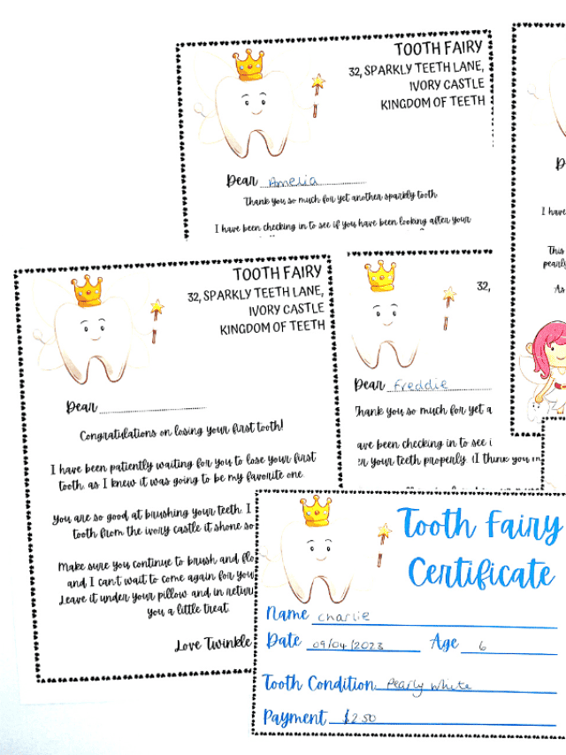 tooth fairy letter printables