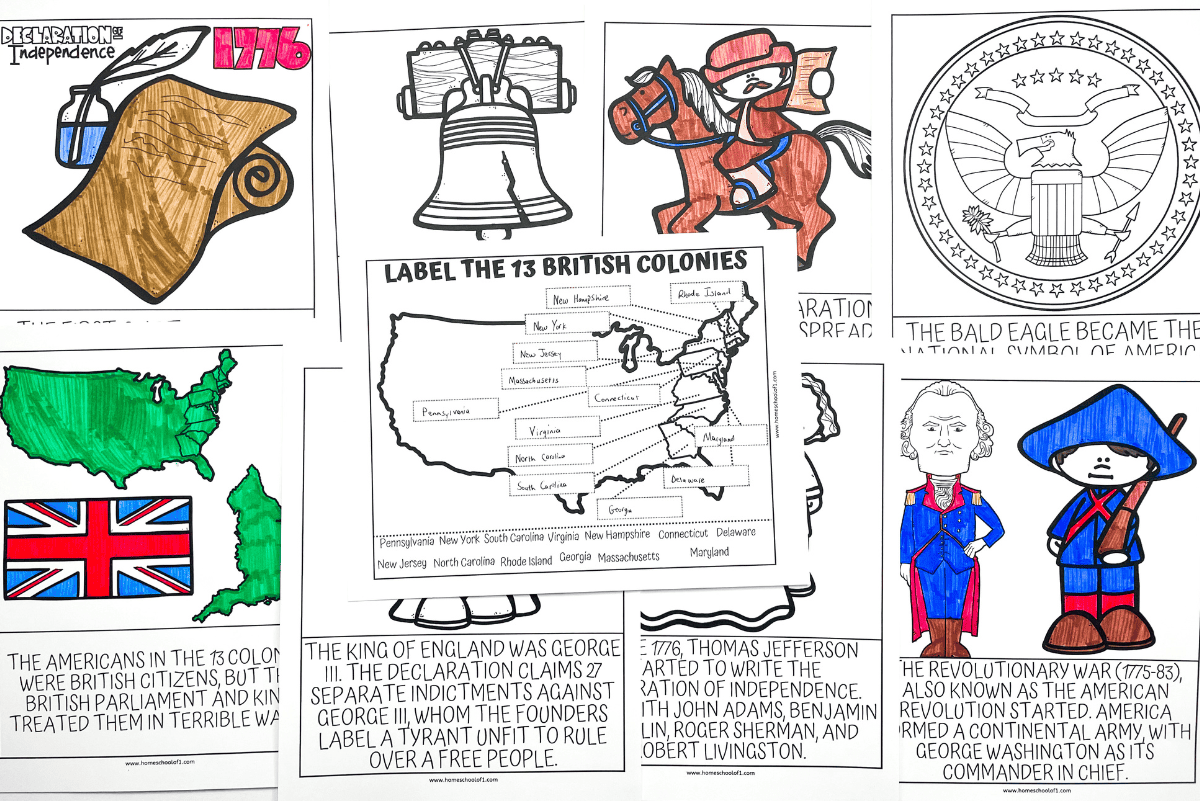 declaration of independence worksheets