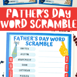 father's day word scramble printable