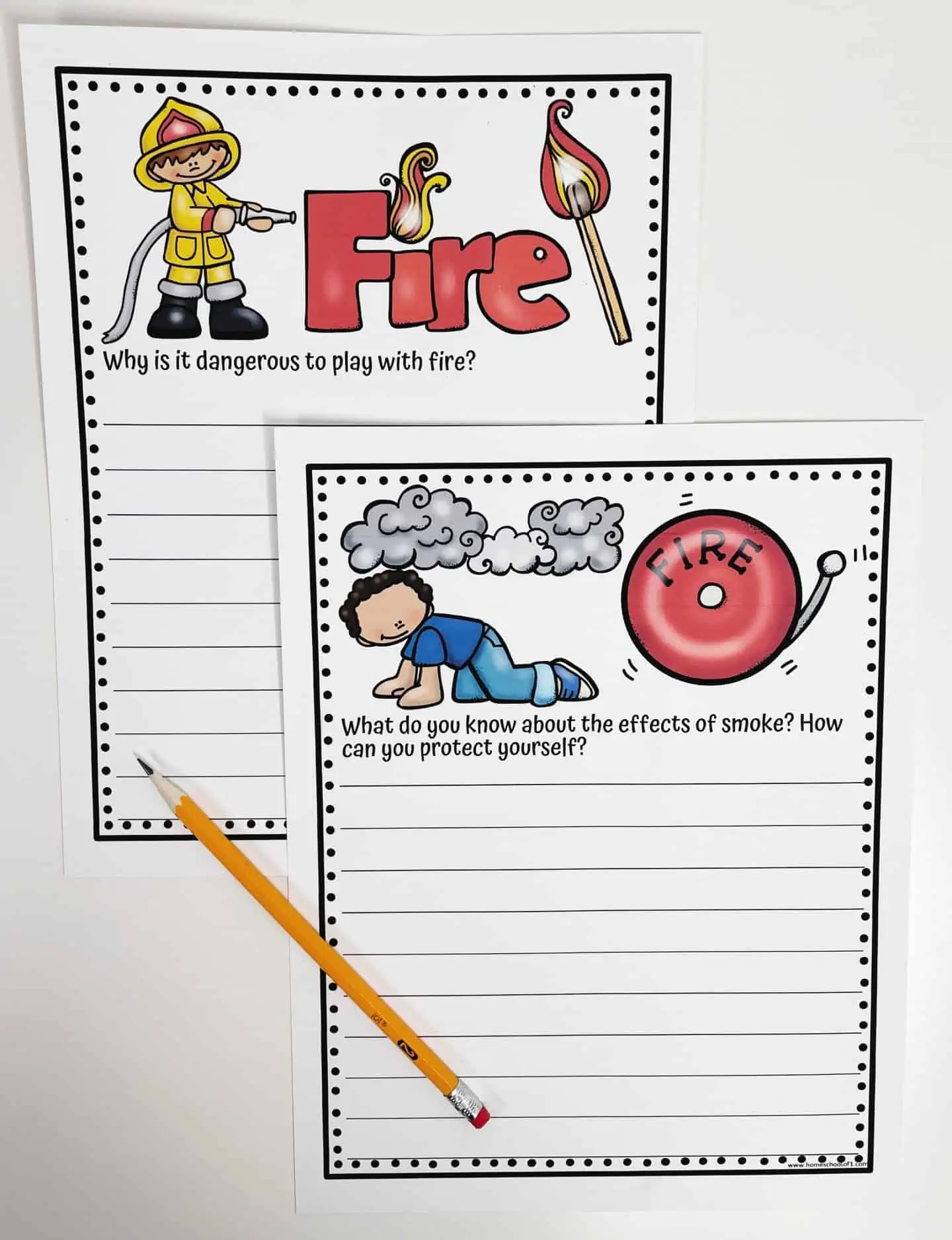 fire safety printable writing prompts