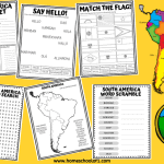 free South America worksheets
