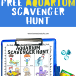 free aquarium scavenger hunt printable