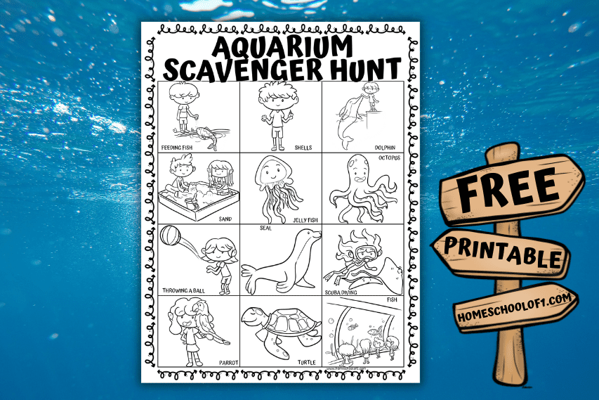 free aquarium scavenger hunt