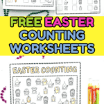 free easter counting worksheet