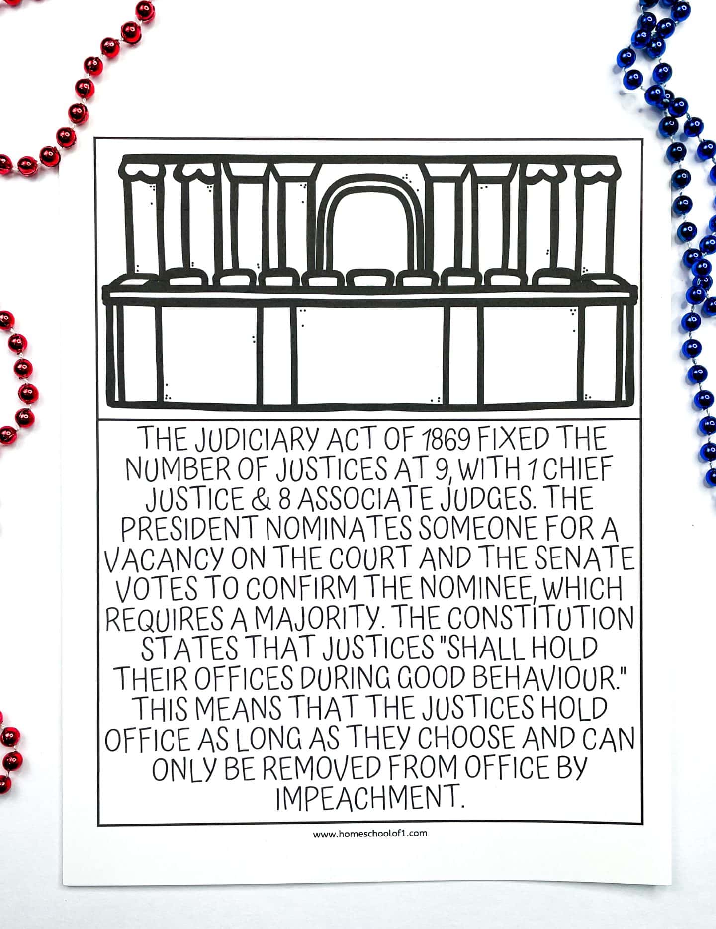 judiciary act coloring page