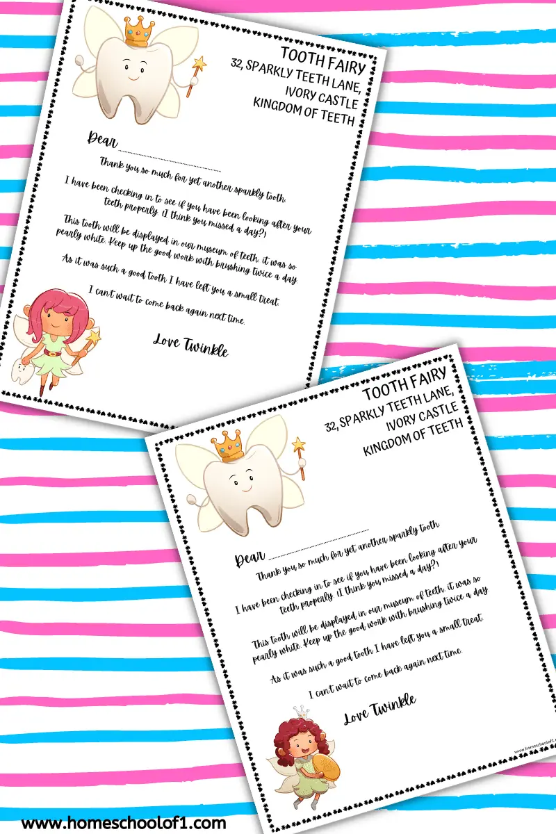 letter from the tooth fairy