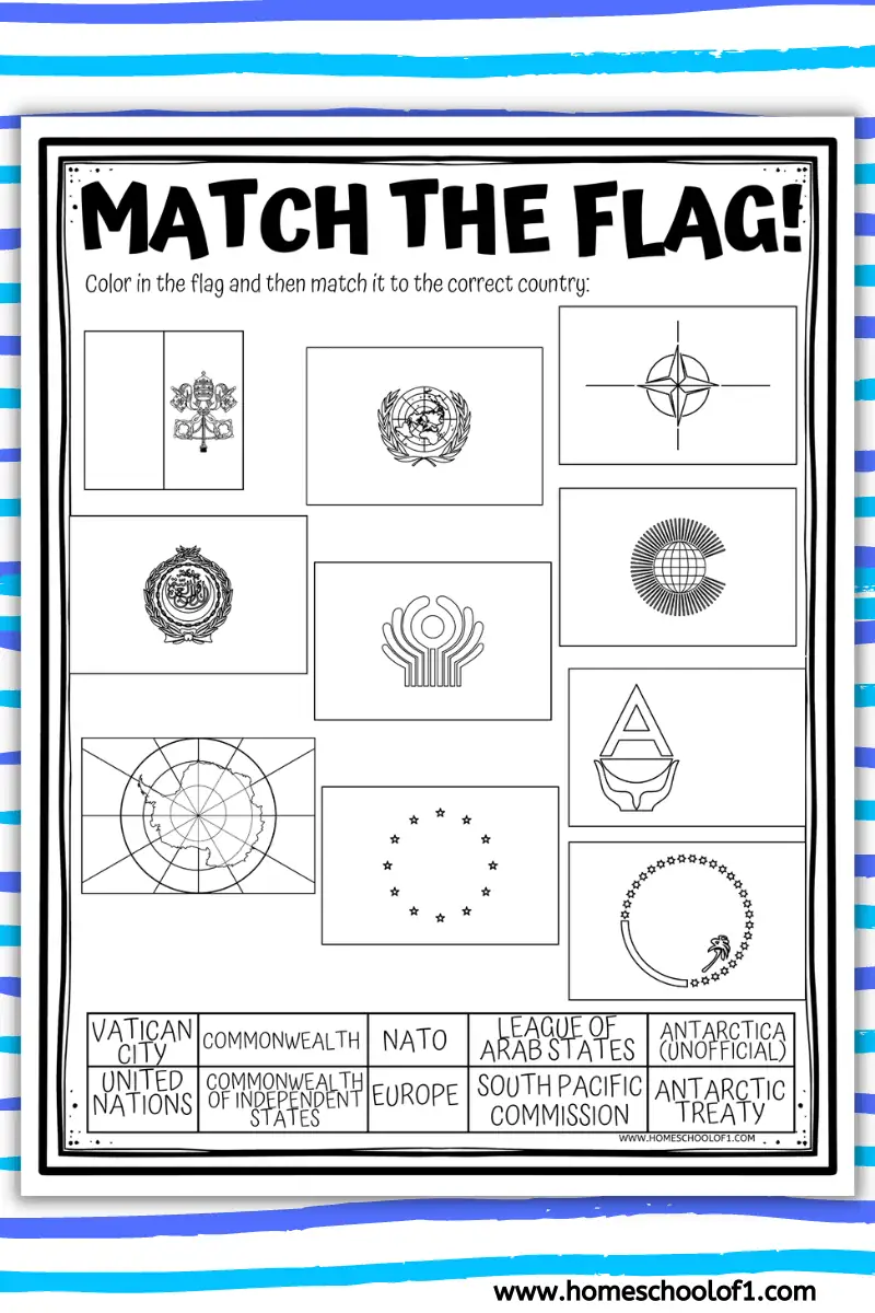match the flag - continents