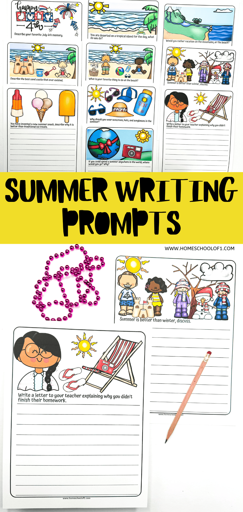 summer writing prompts pdf