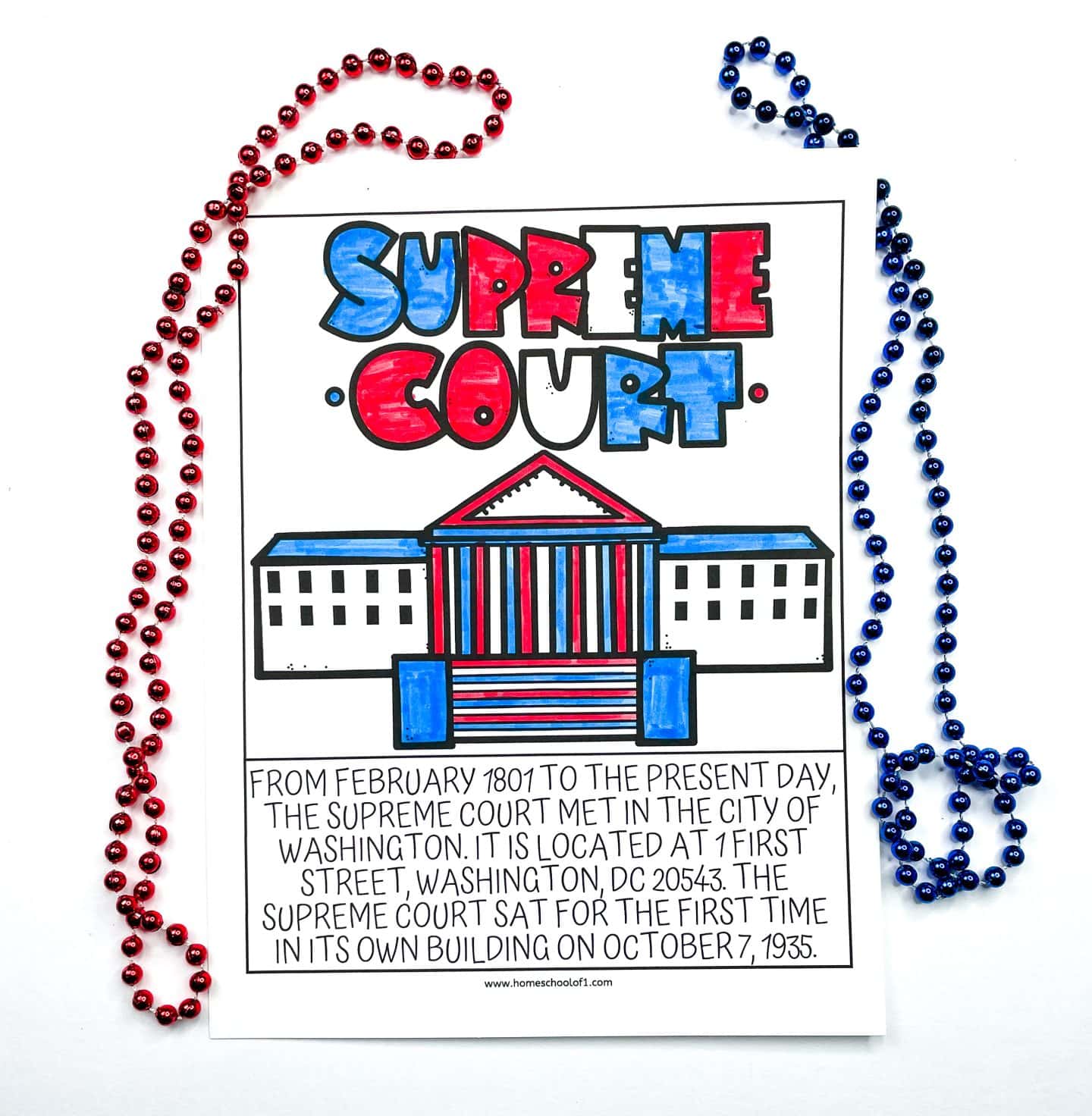 supreme court coloring page