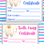tooth fairy certificates