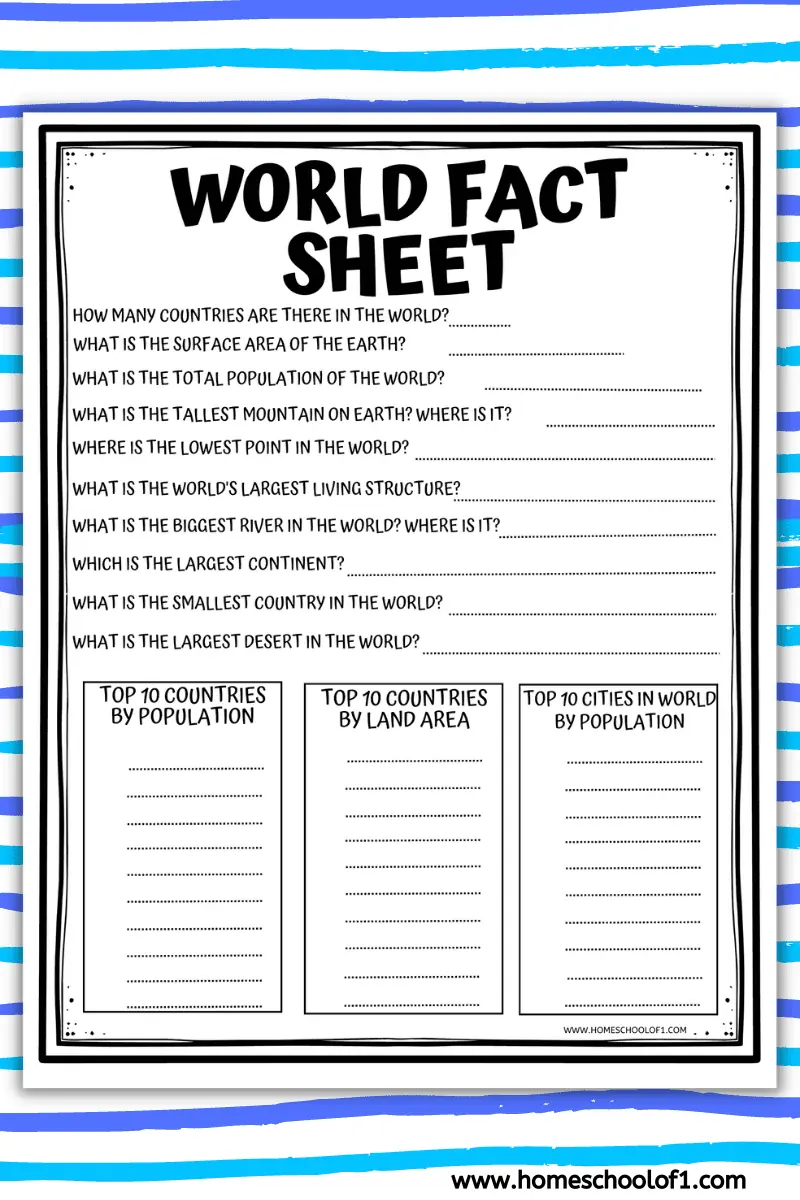 world fact sheet