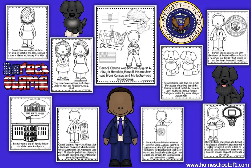 Barack Obama Worksheets for Kids