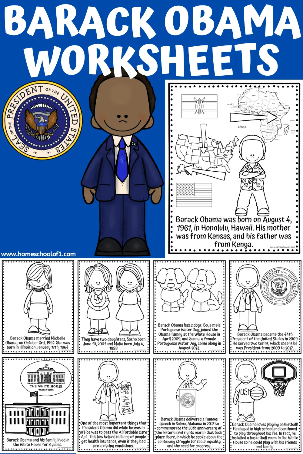 Barack Obama worksheets