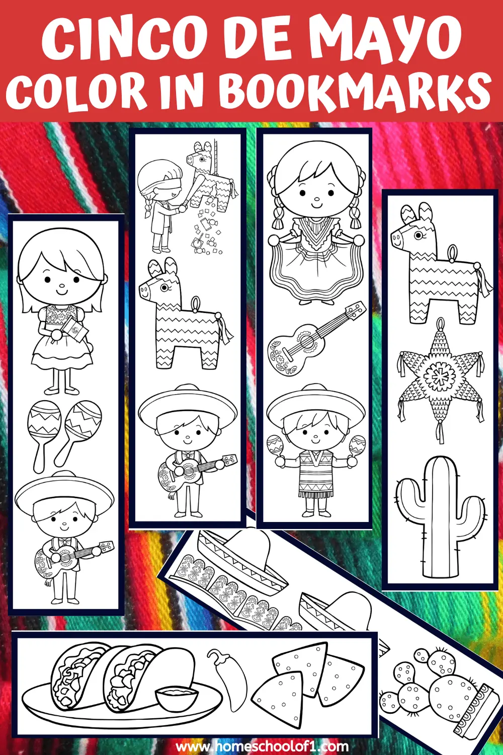 Cinco de Mayo bookmarks