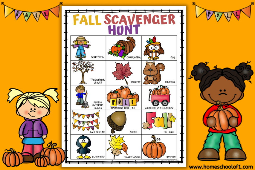 FREE FALL SCAVENGER HUNT