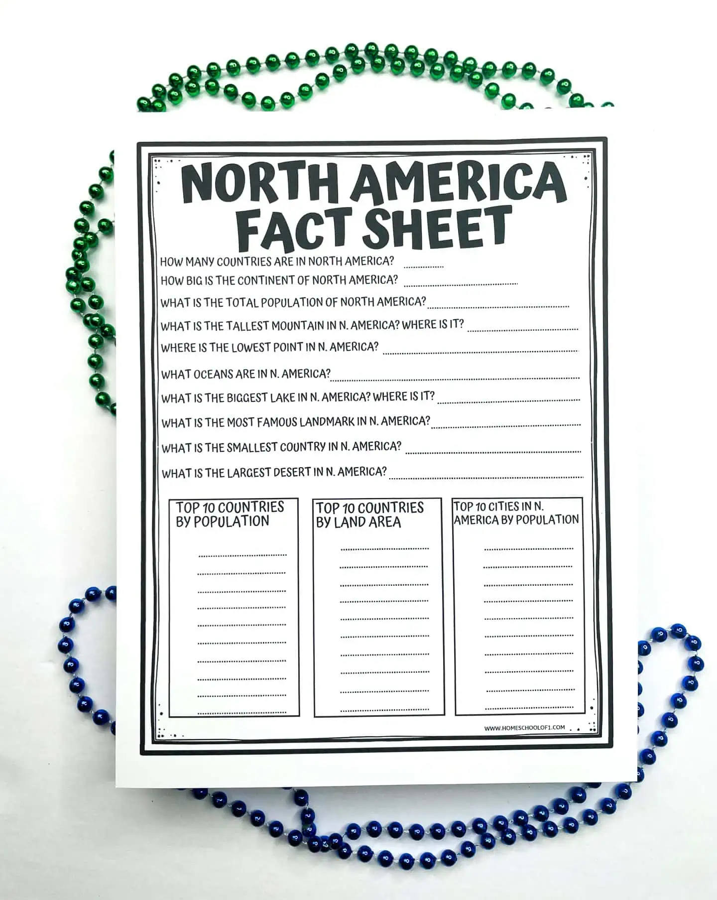 north america fact sheet