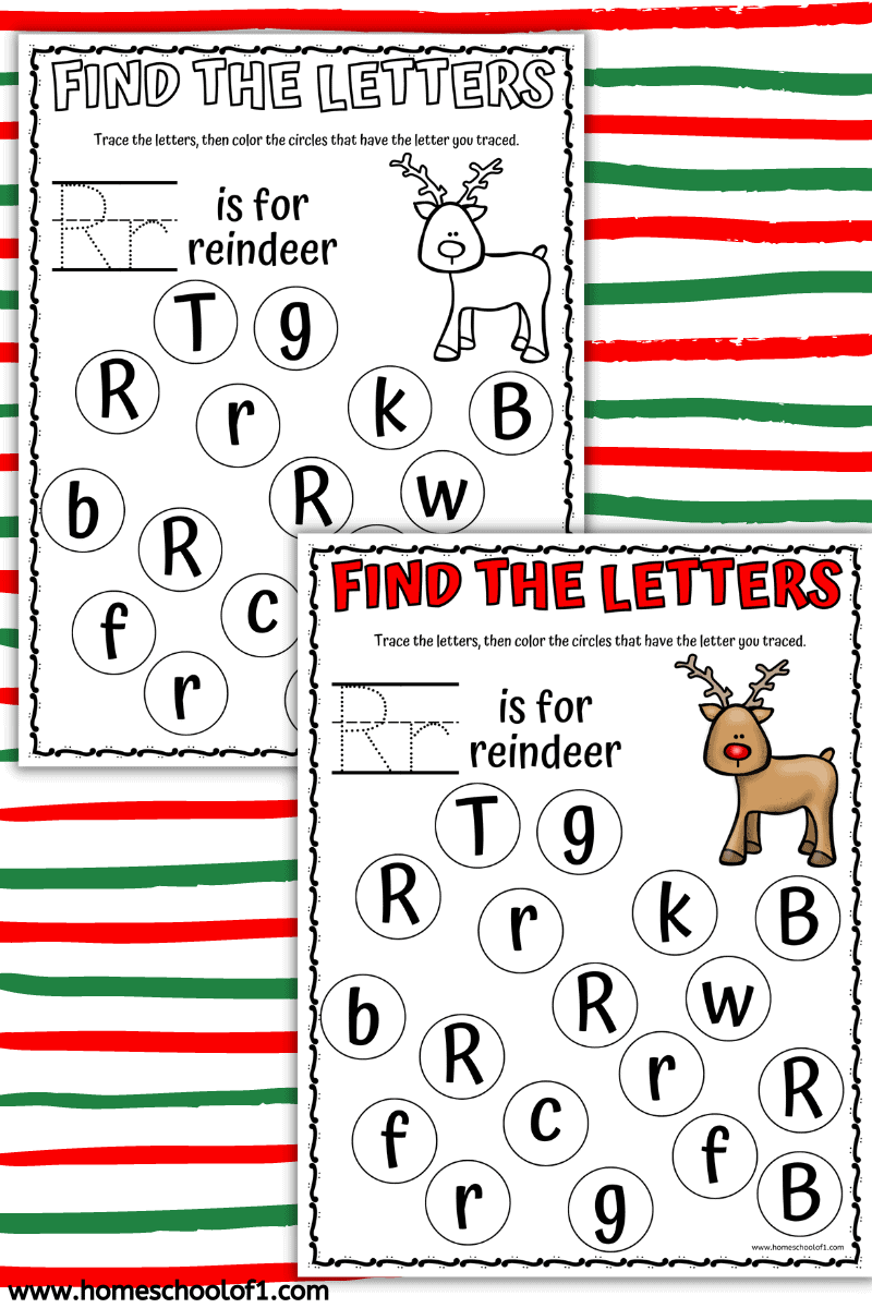 REINDEER FIND THE LETTER