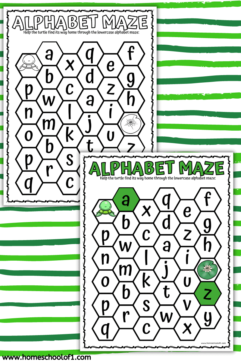 TURTLE ALPHABET MAZE