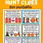 basketball themed scavenger hunt