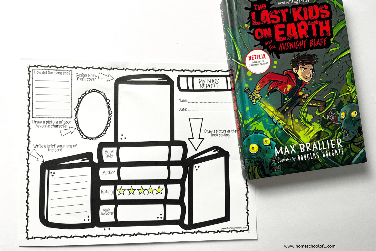 book report template 3rd grade