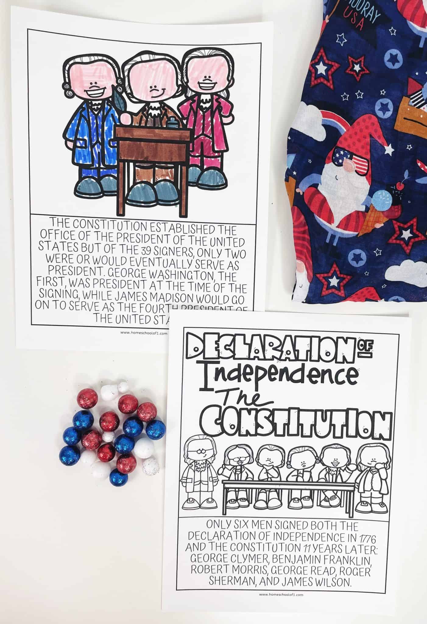 10 Free Constitution Coloring Pages